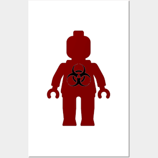 Minifig with Radioactive Symbol Posters and Art